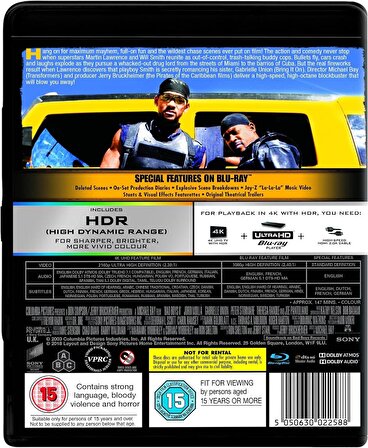 Çılgın İkili 2 - Bad Boys 2 [4k Ultra-HD] [Blu-ray] Türkçe Altyazılı