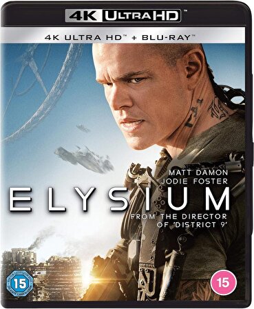  Elysium [4K Ultra HD+Blu-ray] [2013] UK Baskı -Tr Ses ve Altyazı