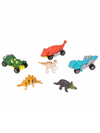 Teamsterz Dino Transporter 3 Araçlı 3 Dinozorlu Oyun Seti Yeşil