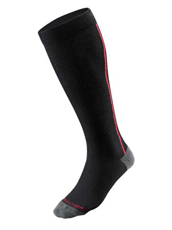 Light Ski Socks Unisex Çorap Siyah