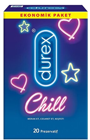 Durex Chill Karma Prezervatif Ekstra Avantaj Paketi 20 li