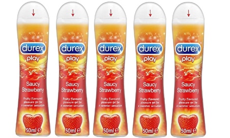 Durex Play Kayganlaştırıcı Jel Çilek Hazzı 50ml x 5 Adet