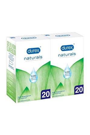 Durex Naturals Prezervatif Ekstra Avantaj Paketi 40 lı
