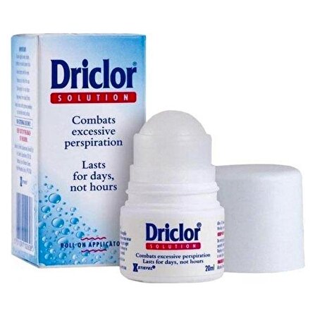 Driclor Antiperspirant Ter Önleyici Leke Yapmayan Roll-On Deodorant 20 ml