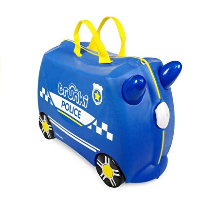 Reyo Trunki Çocuk Bavulu Seyahat Valizi 46x31x21,5cm - Polis Arabası Percy