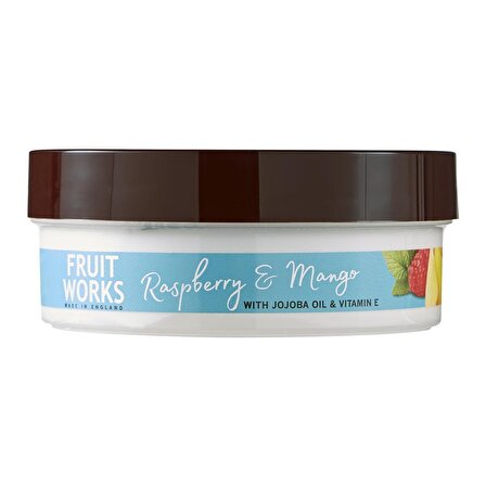 Fruit Works Nemlendirici E Vitaminli Tüm Cilt Tipleri için Ahududu&Mango Kokulu Vücut Kremi 225 g 