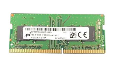 Micron MTA8ATF2G64HZ-3G2E1 16 GB DDR4 3200 MHz CL22 Notebook Ram Kutusuz