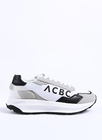 Acbc Beyaz - Siyah Erkek Sneaker SHACBRUN