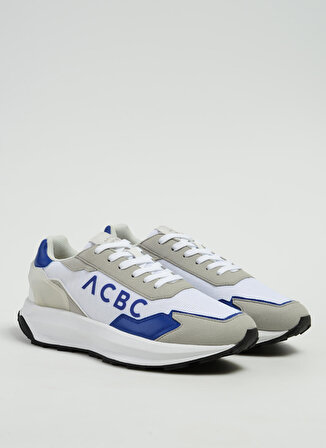 Acbc Beyaz - Mavi Erkek Sneaker SHACBRUN