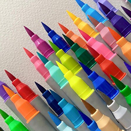 Bruno Visconti SKETCH&ART Çift Taraflı Brush Pen ve Fineliner (Fırça Uç+ İnce Uç) 48 Renk