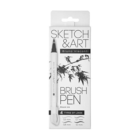 Sketch&Art Brush Pen 4'lü Eskiz Kalem Seti