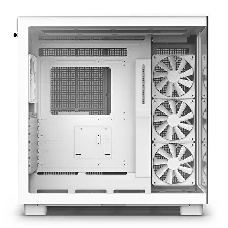 Nzxt H Series H9 Flow CM-H91FW-01 4 Fanlı Beyaz ATX Oyuncu Bilgisayar Kasası