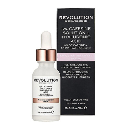 Revolution Skincare Göz Serumu Kafein ve Hyaluronik Asit 30 ml