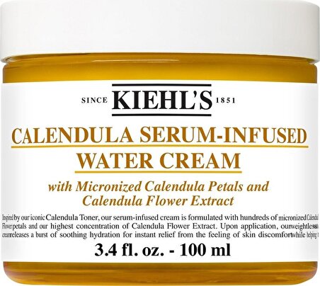 Kiehl's New York Calendula Serum-Infused Water Cream 50ml - Kadife Çiçeği Özlü Su Bazlı Nemlendirici