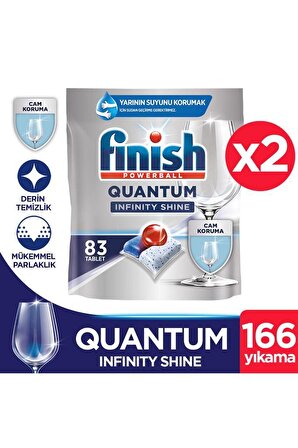 Finish Quantum Infinity Shine Bulaşık Makinesi Tableti 2x83'lü