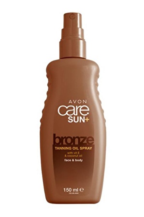 Avon Care Sun+ Bronze Yüz ve Vücut için Bronzlaştırıcı Sprey Yağ 150 Ml.