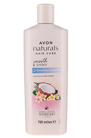 Avon Naturals Hindistan Cevizi ve Tiare Çiçeği Şampuanı ve Saç Kremi 700 Ml.