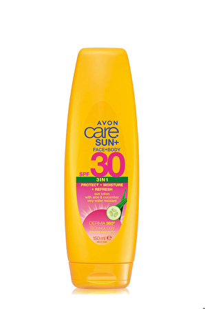 Avon Care Sun Canlandırıcı 3'ü 1 Arada Yüz ve Vücut Güneş Losyonu SPF30 150 Ml.