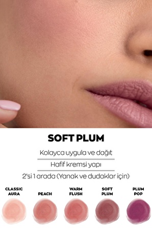 Avon Cream Blush Krem Allık Soft Plum