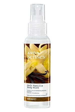 Avon Soft Vanilla Vanilya ve Sandal Ağacı Kokulu Vücut Spreyi 100 Ml.