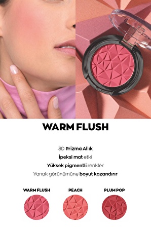 Avon 3D Matte Blush Mat Allık Warm Flush