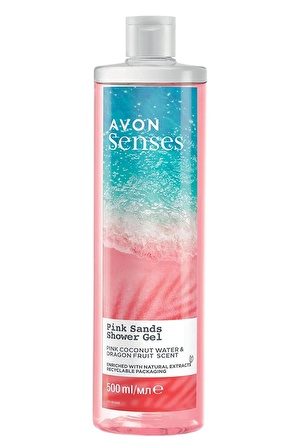 Avon Senses Pink Sands Hindistan Cevizi Suyu ve Ejder Meyvesi Kokulu Duş Jeli 500 Ml.