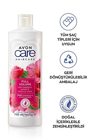 Avon Care Ahududu ve Hibiscus Kokulu Şampuan ve Saç Bakım Kremi 700 Ml.