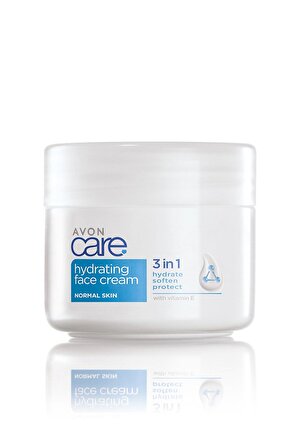 Avon Care 3 in 1 Hydrating E Vitaminli Normal Ciltler için Yüz Kremi 100 Ml.  