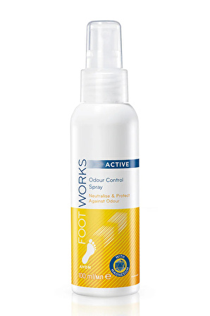 Avon Foot Works Active Ayak Koku Kontrol Spreyi 100 Ml.