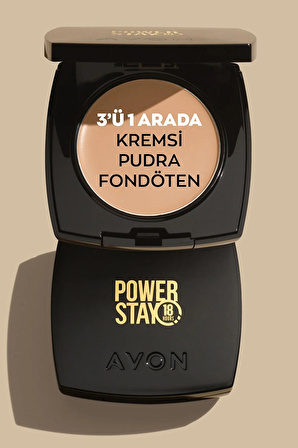 Avon Power Stay Kremsi Pudra Fondöten Medium Beige