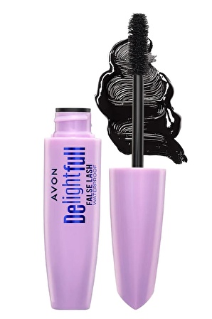 Avon Delightful False Lash Suya Dayanıklı Maskara 10 Ml. Blackest Black 