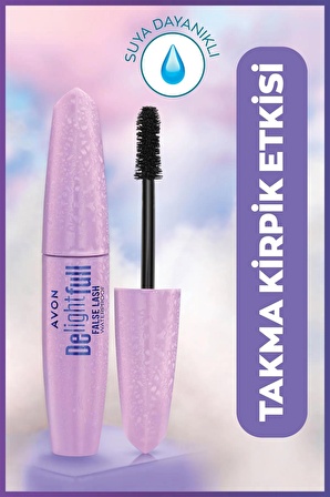 Avon Delightful False Lash Suya Dayanıklı Maskara 10 Ml. Blackest Black 