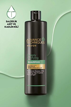 Avon Depply Purifying Yağlı Saçlar için Arındırıcı Şampuan 400 Ml.