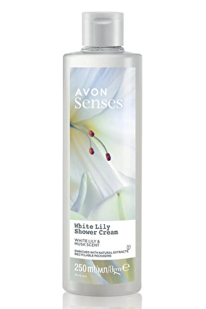 Avon Senses White Lily  Beyaz Zambak Kokulu Duş Jeli 250 Ml.