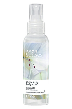 Avon Senses White Lily  Beyaz Zambak Kokulu Vücut Spreyi 100 Ml.