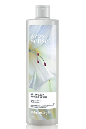 Avon Senses White Lily  Beyaz Zambak Kokulu Duş Jeli 500 Ml.
