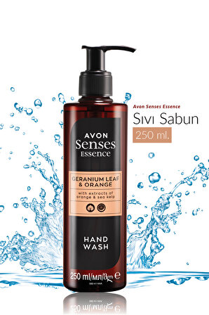 Avon Senses Essence Sardunya Yaprağı ve Partakal Kokulu Sıvı El Sabunu 250 Ml.