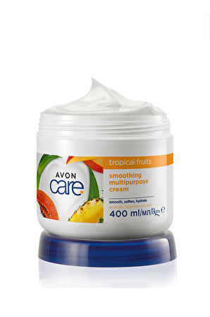 Avon Care Tropical Fruits Ananas, Mango ve Papaya Özlü El ve Vücut Kremi 400 Ml.