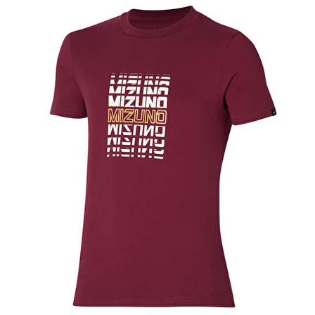 Athletics Mizuno Tee Erkek Tişört Bordo