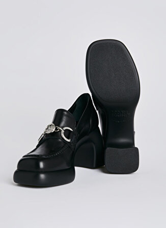 KARL LAGERFELD Deri Siyah Kadın Topuklu Ayakkabı KL33830000
