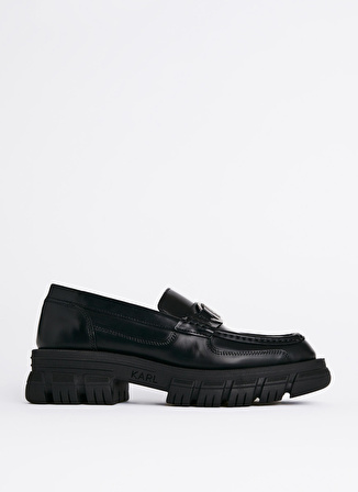 KARL LAGERFELD Deri Siyah Kadın Loafer KL43823000