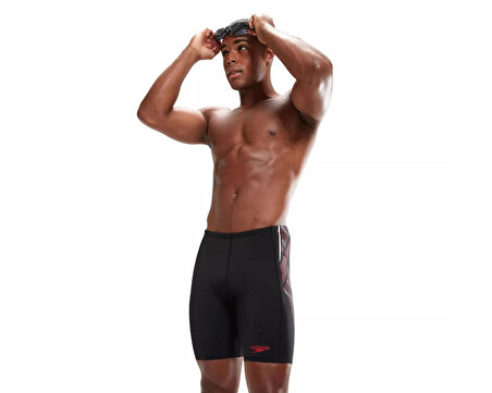 Speedo Tech Pnl Jam Erkek Yüzücü Mayosu 8-00303414537 Siyah