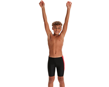 Speedo Dive Jam Jm Black/Red Erkek Çocuk Yüzücü Mayosu 8-00315914307 Siyah