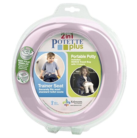 Potette Plus Portatif Lazımlık , Eğitici Oturak ve Tuvalet Adaptörü