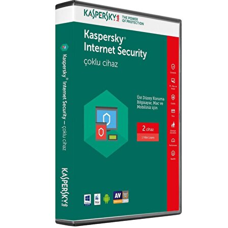 KASPERSKY KIS2, Internet Security, Multi Device, Türkçe, 2 Kullanıcı,1 YIL