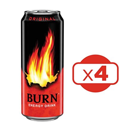 Burn Enerji İçeceği 500 ml 4 lü