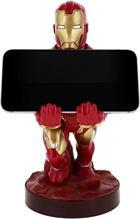 Iron Man Dualsense Dualshock Oyun Kolu  Kablo Tutucu Telefon Uyumlu Cable Guys Lisanslı Orijinal