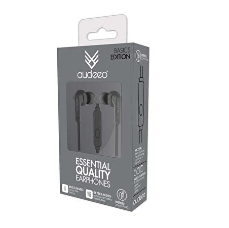 Audeeo Essential  3.5 mm Jack Stereo Mikrofonlu Kulak İçi Kulaklık
