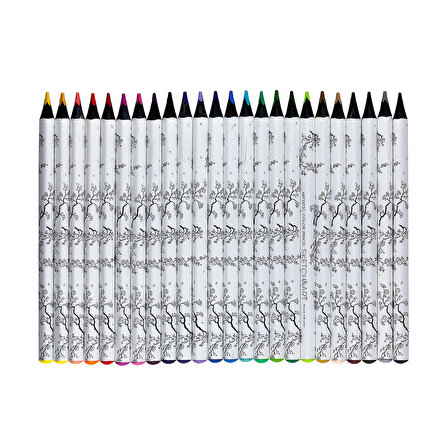 Bruno Visconti SKETCH&ART Profesyonel Kuru boya kalemi, kalın gövde, 4 mm grafit. 24 renk