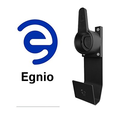 Egnio Tip2 Elektrikli Araç Şarj Kablosu Düzenleyici ve Metal Askı(Organizer) Siyah